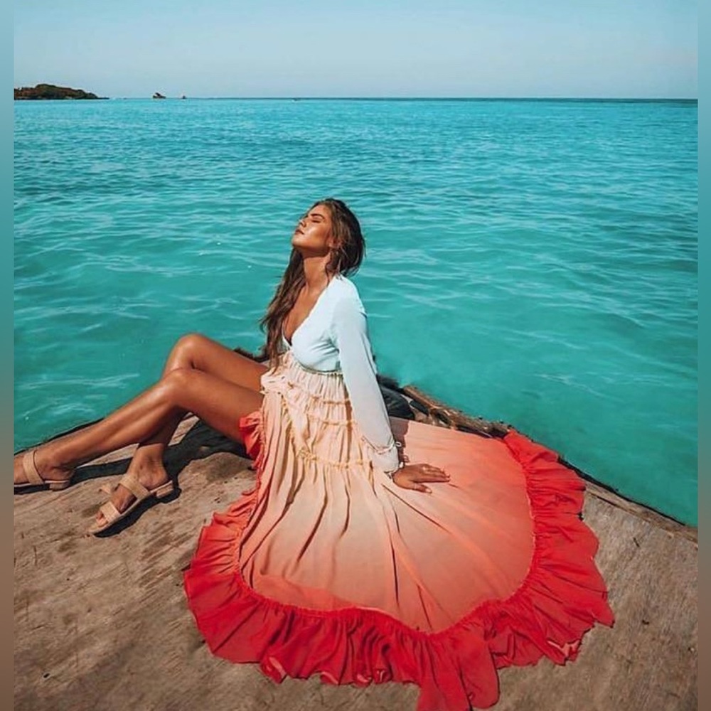 BOHO ombré Maxi dress